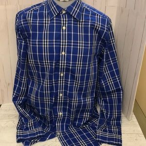 Gap men’s plaid long sleeve collar shirt